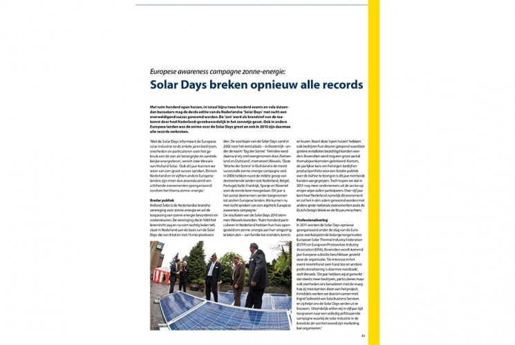 Fotograaf Limburg: Solar Magazine 1 2010